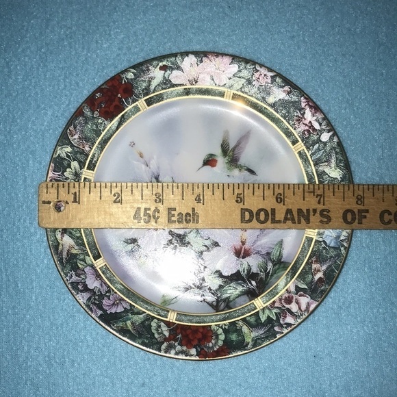 The Ruby-Throated Hummingbird by Lena Liu W. S. George Fine China circ. 1992 NEW - Picture 7 of 9